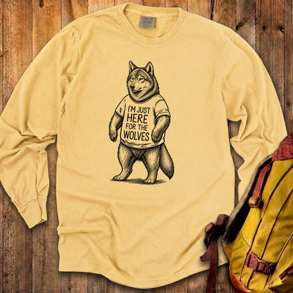 I'm Just Here for the Wolves Premium Long Sleeve