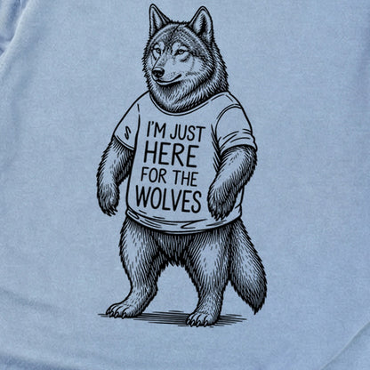 I'm Just Here for the Wolves Premium Long Sleeve