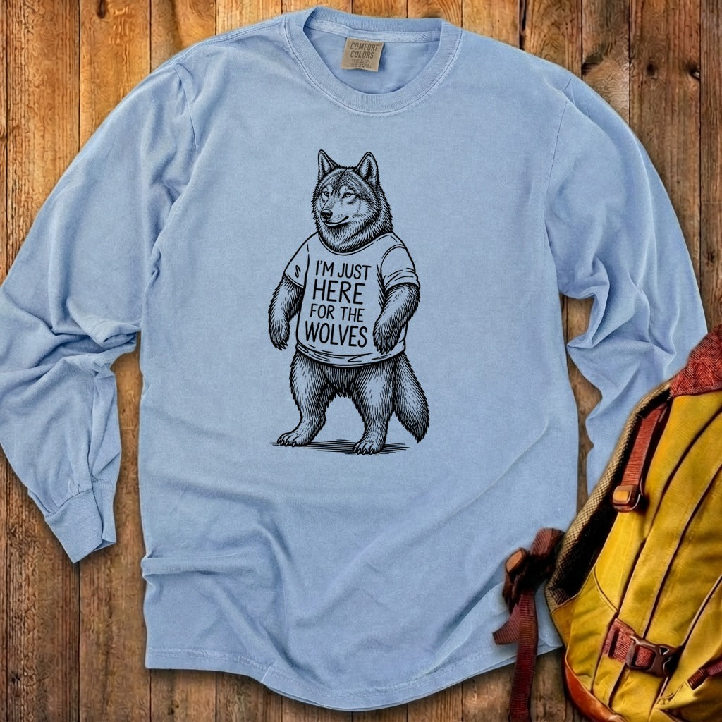 I'm Just Here for the Wolves Premium Long Sleeve