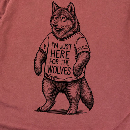 I'm Just Here for the Wolves Premium Long Sleeve