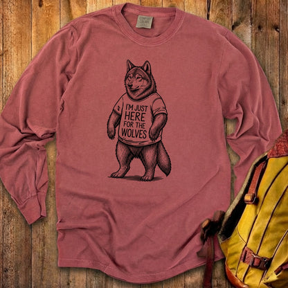 I'm Just Here for the Wolves Premium Long Sleeve