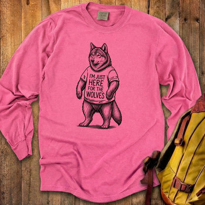 I'm Just Here for the Wolves Premium Long Sleeve