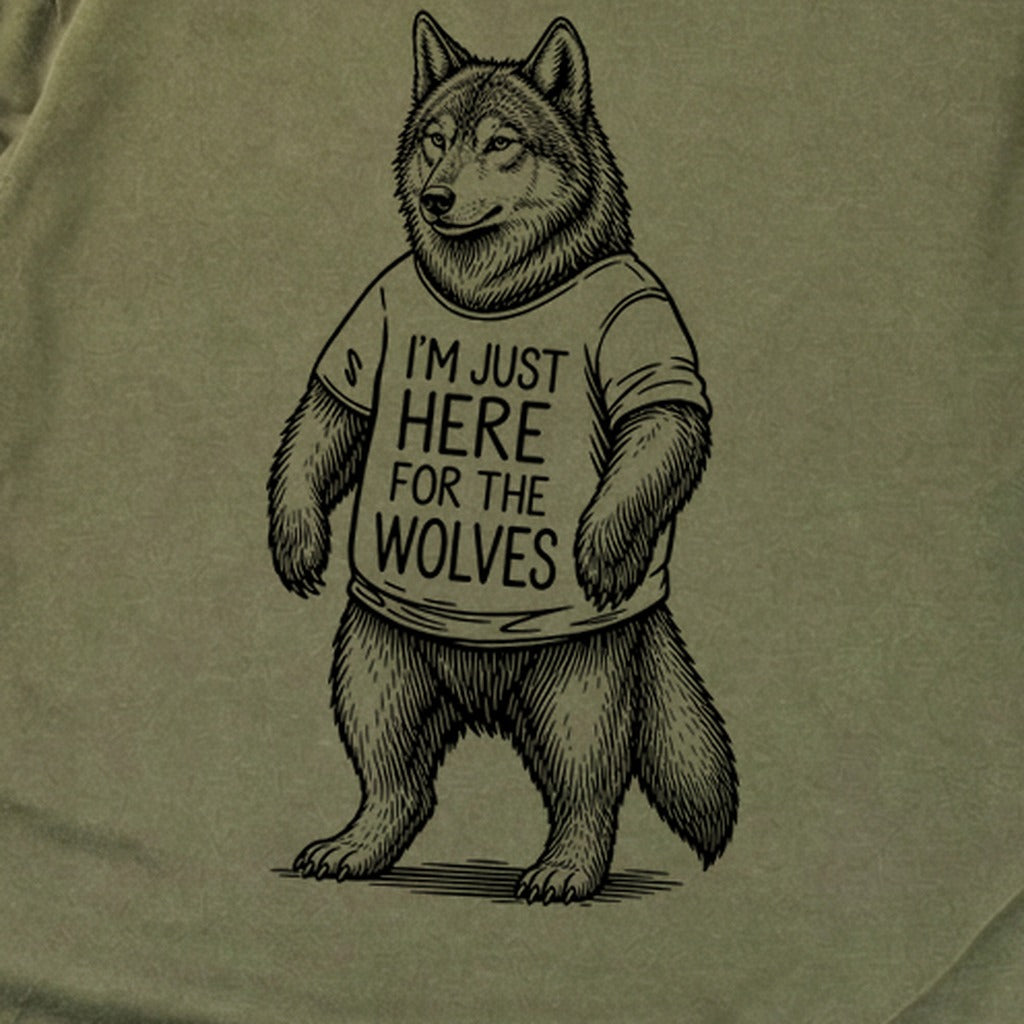 I'm Just Here for the Wolves Premium Long Sleeve