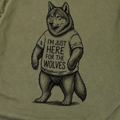I'm Just Here for the Wolves Premium Long Sleeve