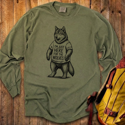 I'm Just Here for the Wolves Premium Long Sleeve