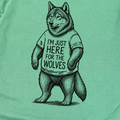 I'm Just Here for the Wolves Premium Long Sleeve
