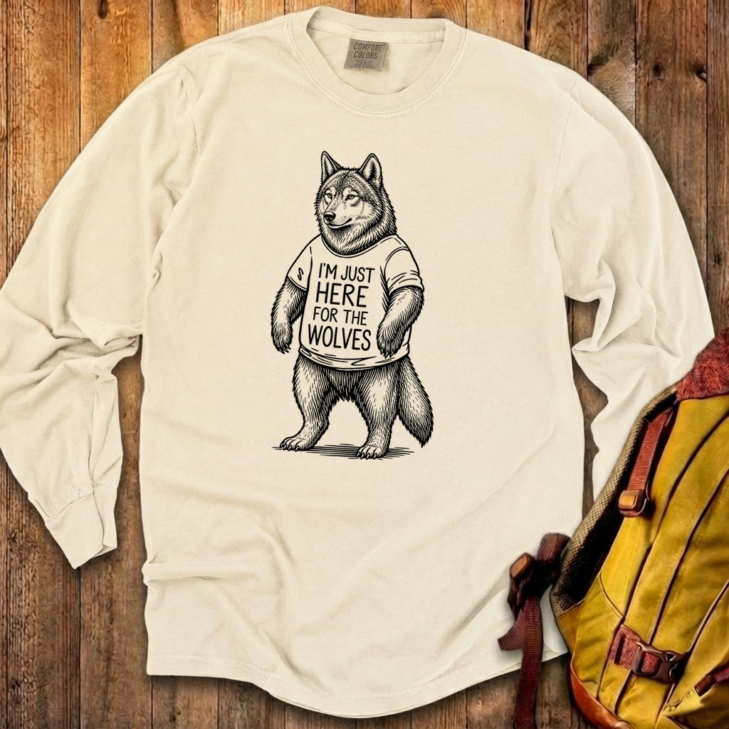 I'm Just Here for the Wolves Premium Long Sleeve