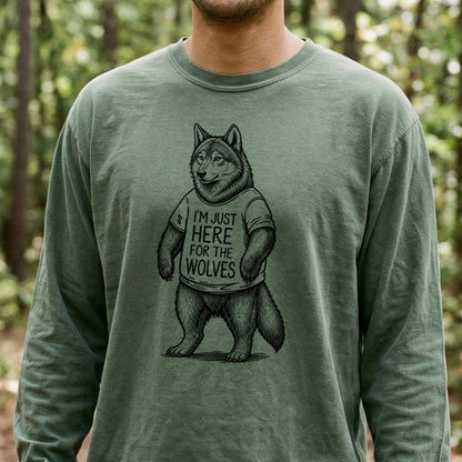 I'm Just Here for the Wolves Premium Long Sleeve