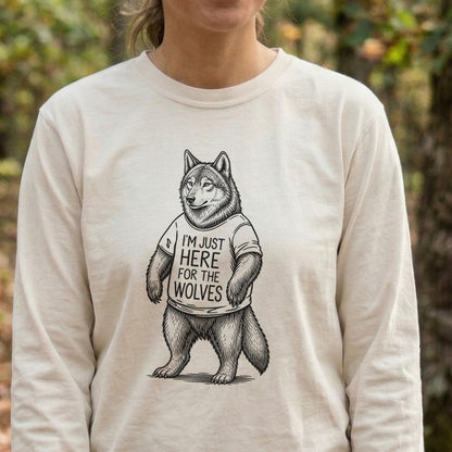 I'm Just Here for the Wolves Premium Long Sleeve