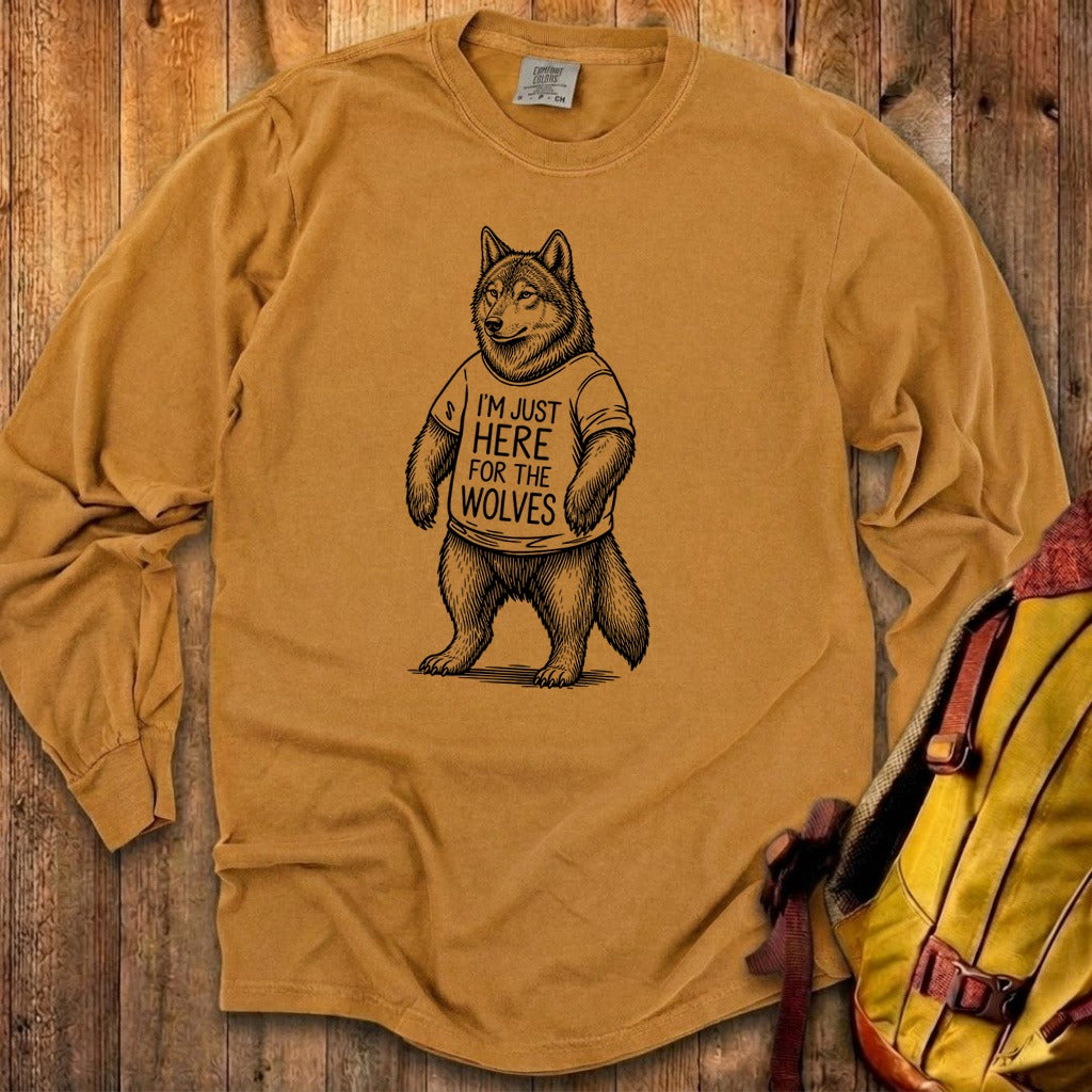 I'm Just Here for the Wolves Premium Long Sleeve