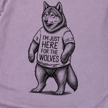 I'm Just Here for the Wolves Premium Long Sleeve