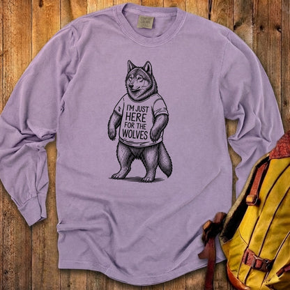 I'm Just Here for the Wolves Premium Long Sleeve