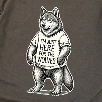 I'm Just Here for the Wolves Premium Long Sleeve