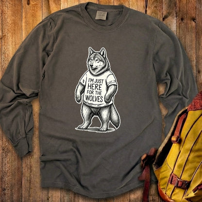 I'm Just Here for the Wolves Premium Long Sleeve
