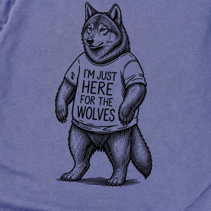 I'm Just Here for the Wolves Premium Long Sleeve