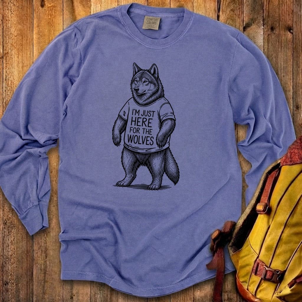 I'm Just Here for the Wolves Premium Long Sleeve