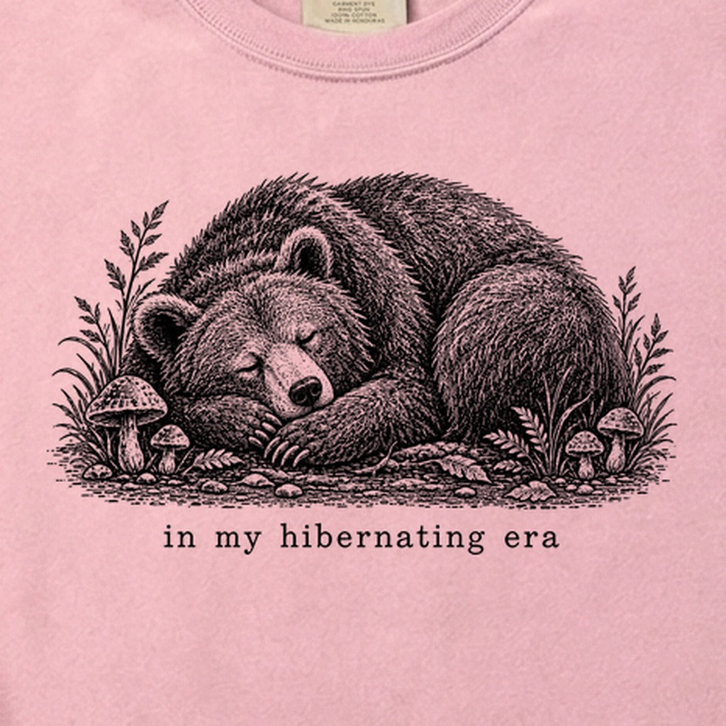 In My Hibernating Era Bear Cotton T-Shirt