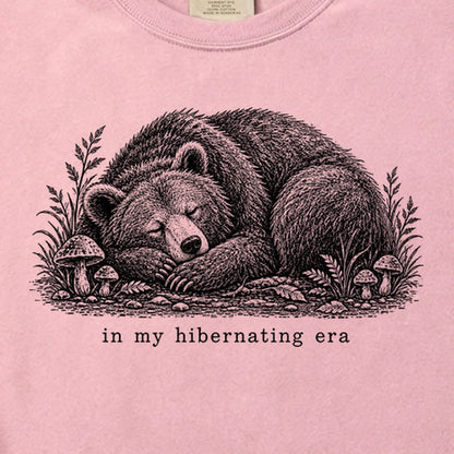 In My Hibernating Era Bear Cotton T-Shirt