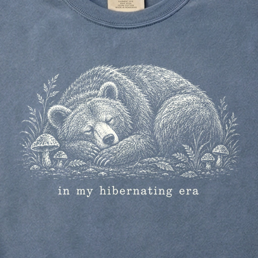 In My Hibernating Era Bear Cotton T-Shirt