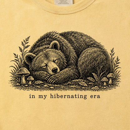 In My Hibernating Era Bear Cotton T-Shirt