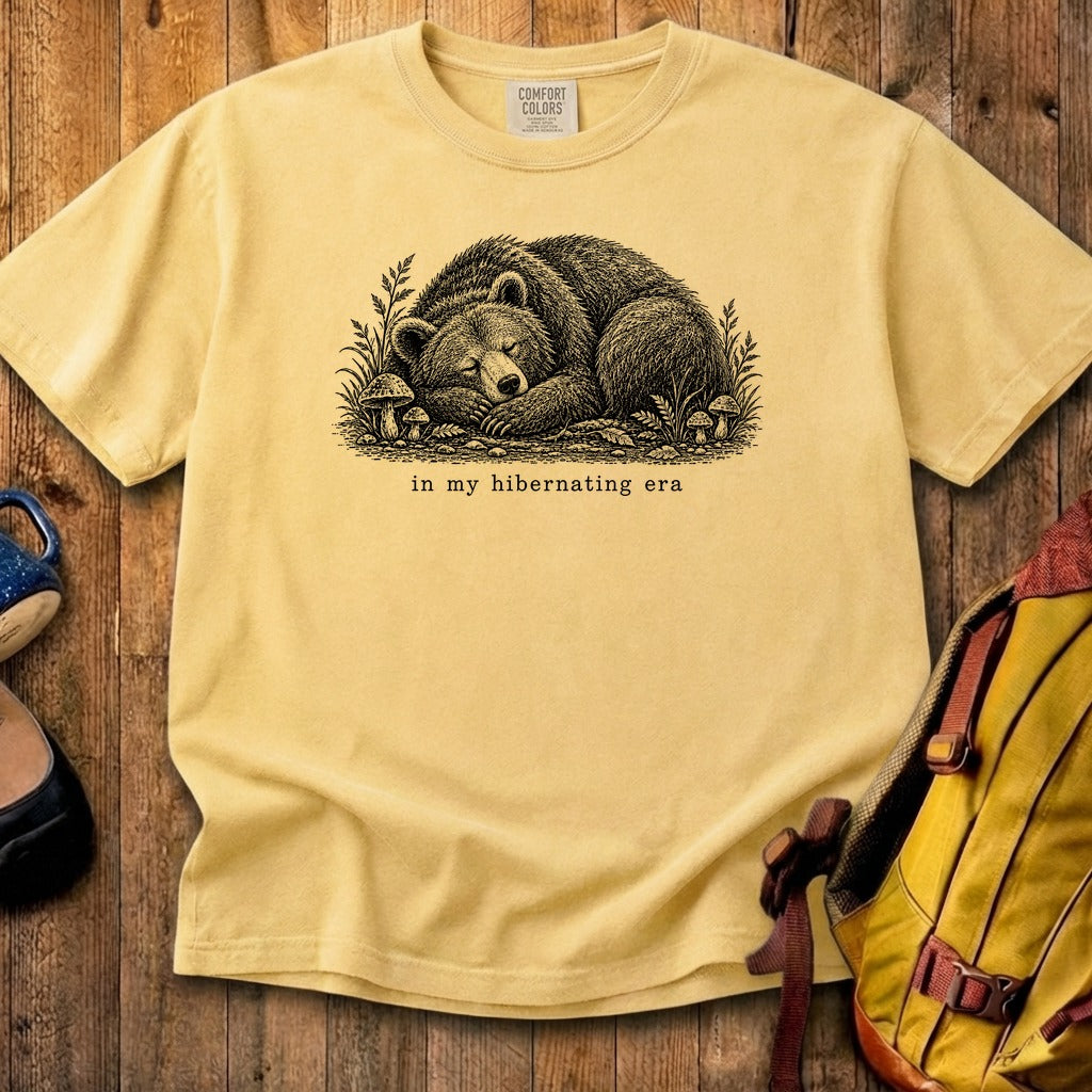In My Hibernating Era Bear Cotton T-Shirt