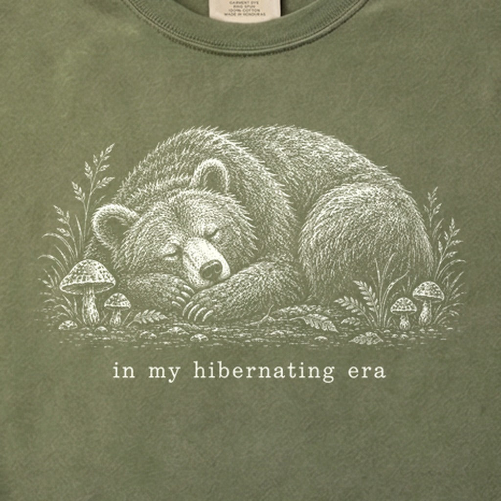 In My Hibernating Era Bear Cotton T-Shirt