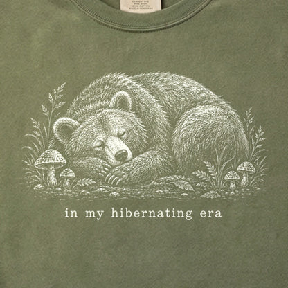In My Hibernating Era Bear Cotton T-Shirt