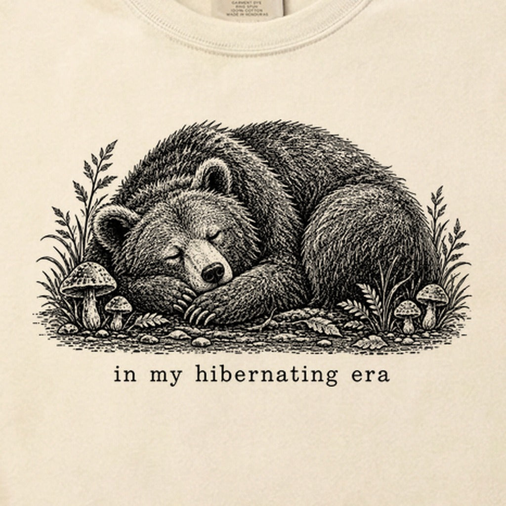 In My Hibernating Era Bear Cotton T-Shirt
