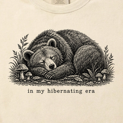 In My Hibernating Era Bear Cotton T-Shirt