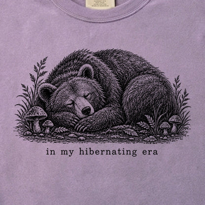 In My Hibernating Era Bear Cotton T-Shirt