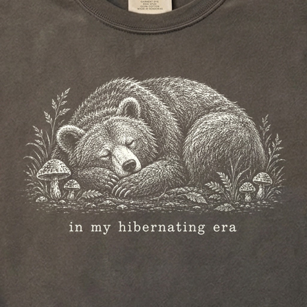 In My Hibernating Era Bear Cotton T-Shirt