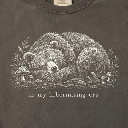 In My Hibernating Era Bear Cotton T-Shirt