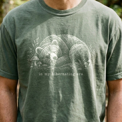 In My Hibernating Era Bear Cotton T-Shirt