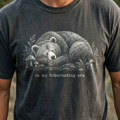 In My Hibernating Era Bear Cotton T-Shirt