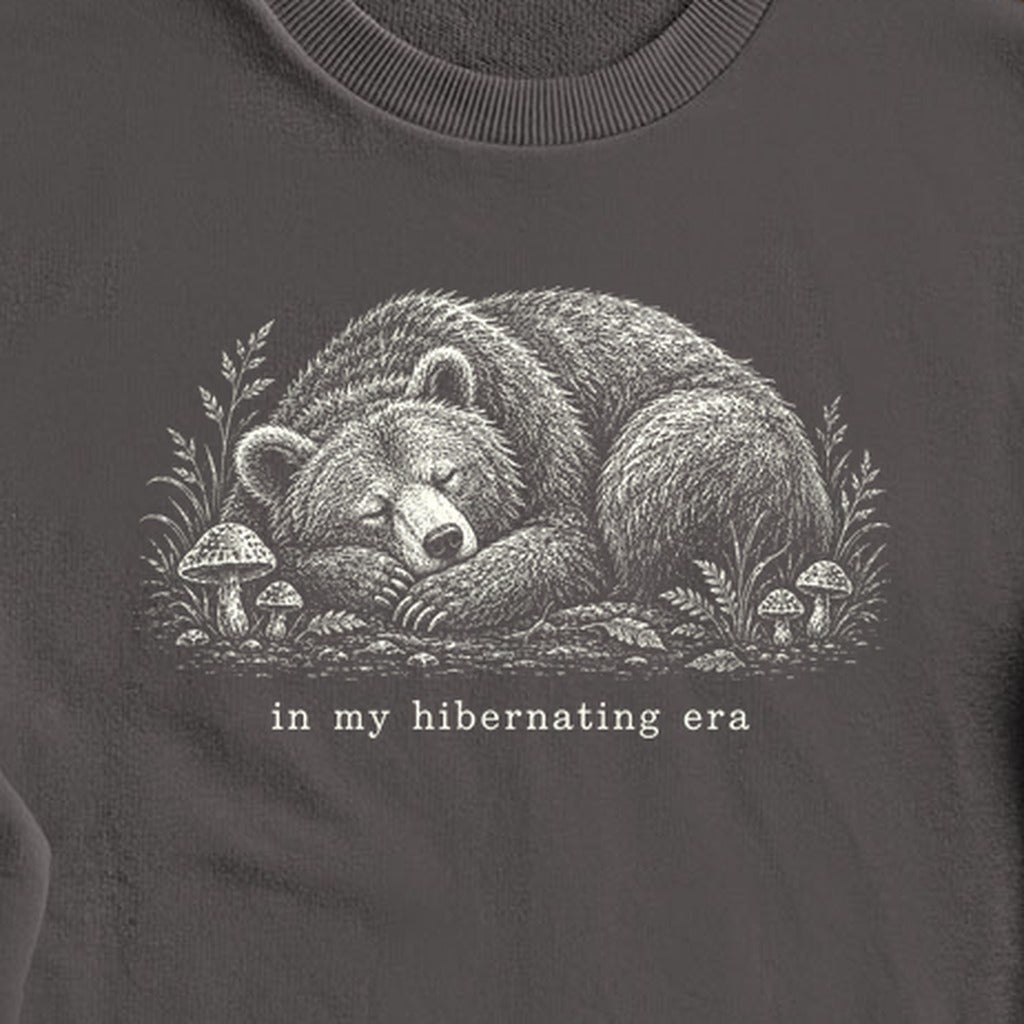 In My Hibernating Era Bear Crewneck Sweatshirt