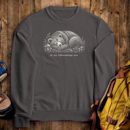 In My Hibernating Era Bear Crewneck Sweatshirt