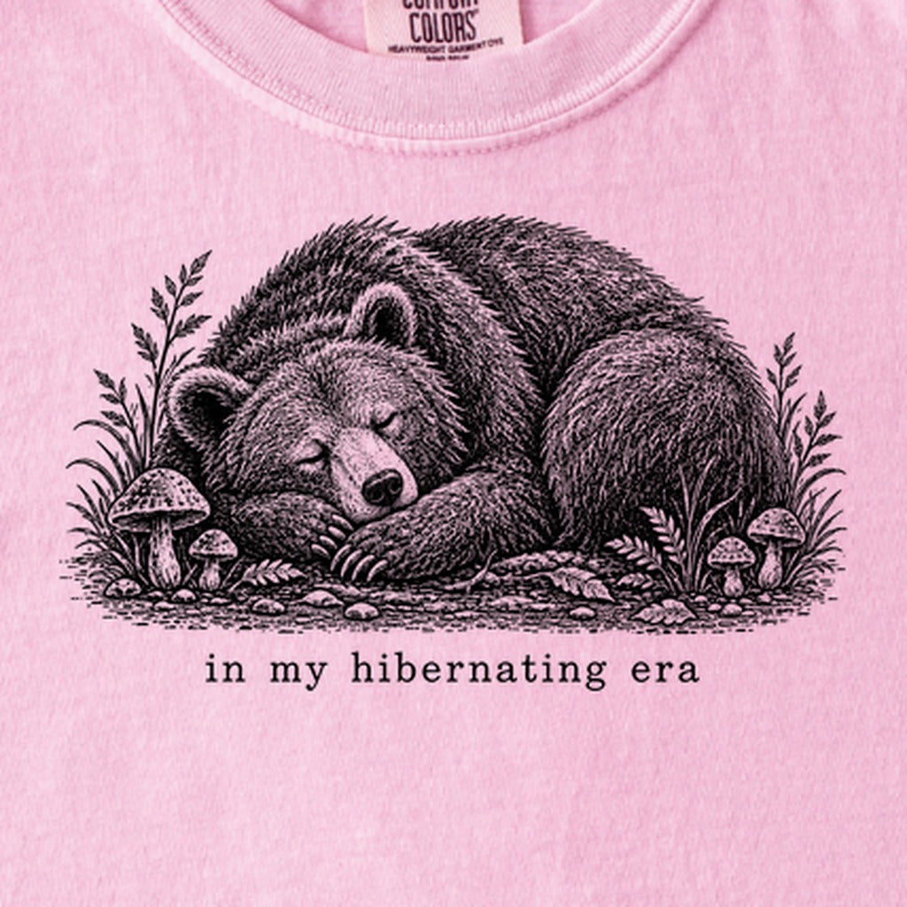 In My Hibernating Era Bear Kids Cotton T-Shirt