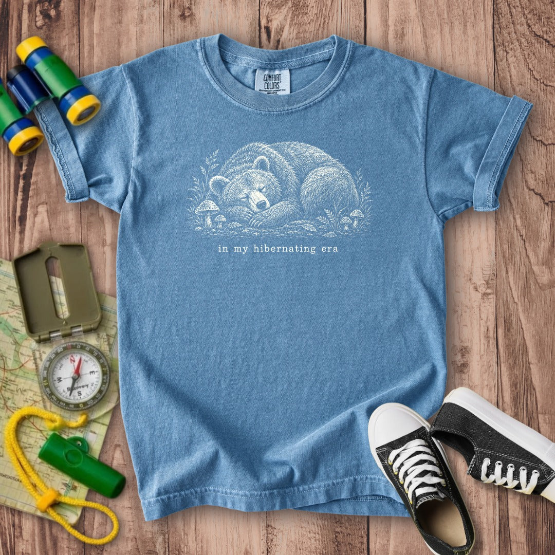 In My Hibernating Era Bear Kids Cotton T-Shirt