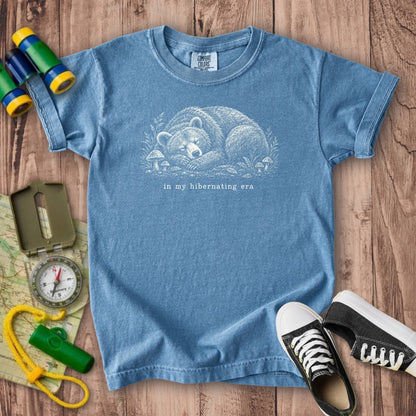 In My Hibernating Era Bear Kids Cotton T-Shirt