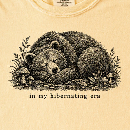 In My Hibernating Era Bear Kids Cotton T-Shirt