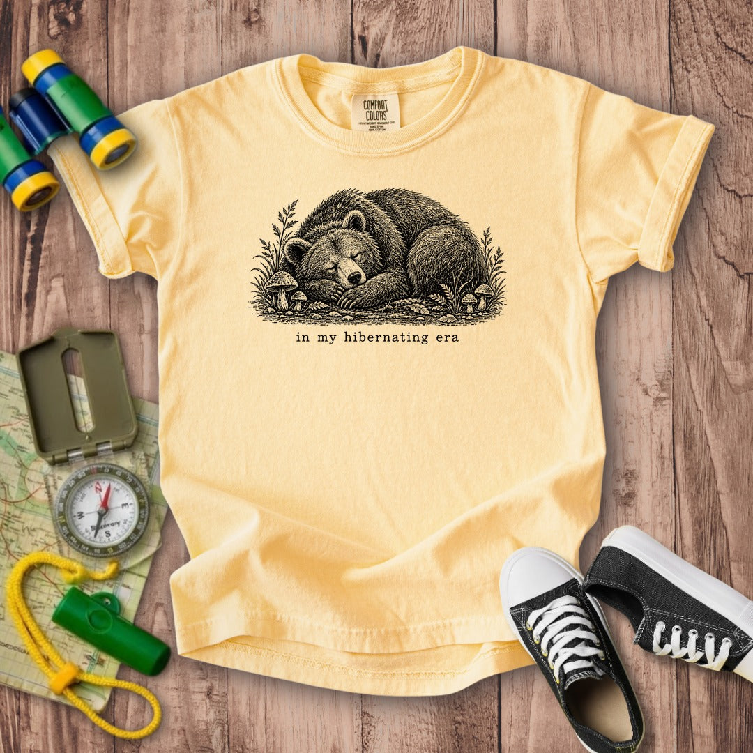 In My Hibernating Era Bear Kids Cotton T-Shirt