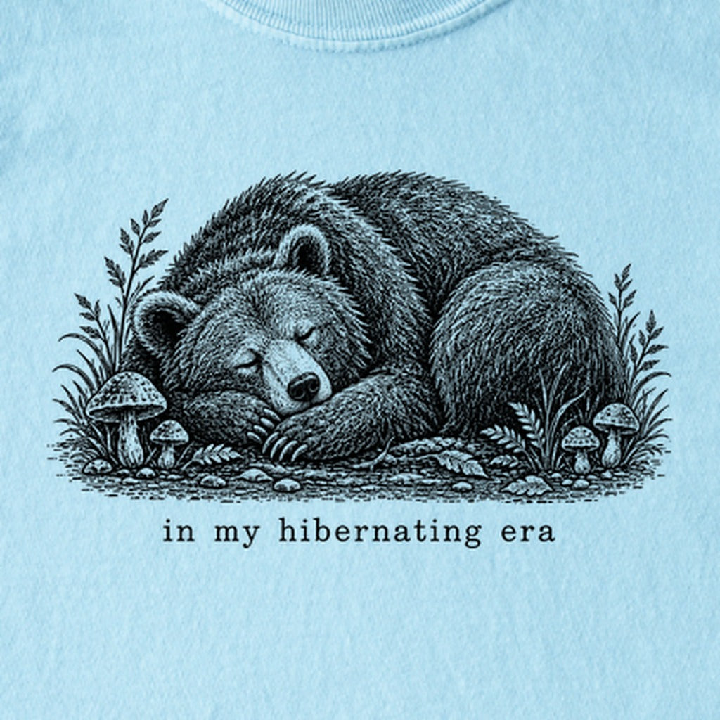 In My Hibernating Era Bear Kids Cotton T-Shirt