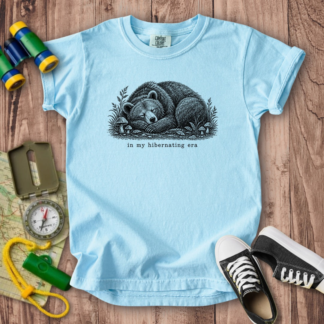 In My Hibernating Era Bear Kids Cotton T-Shirt