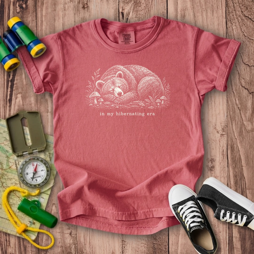 In My Hibernating Era Bear Kids Cotton T-Shirt