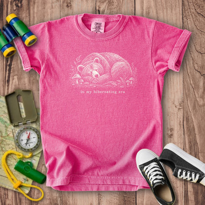In My Hibernating Era Bear Kids Cotton T-Shirt