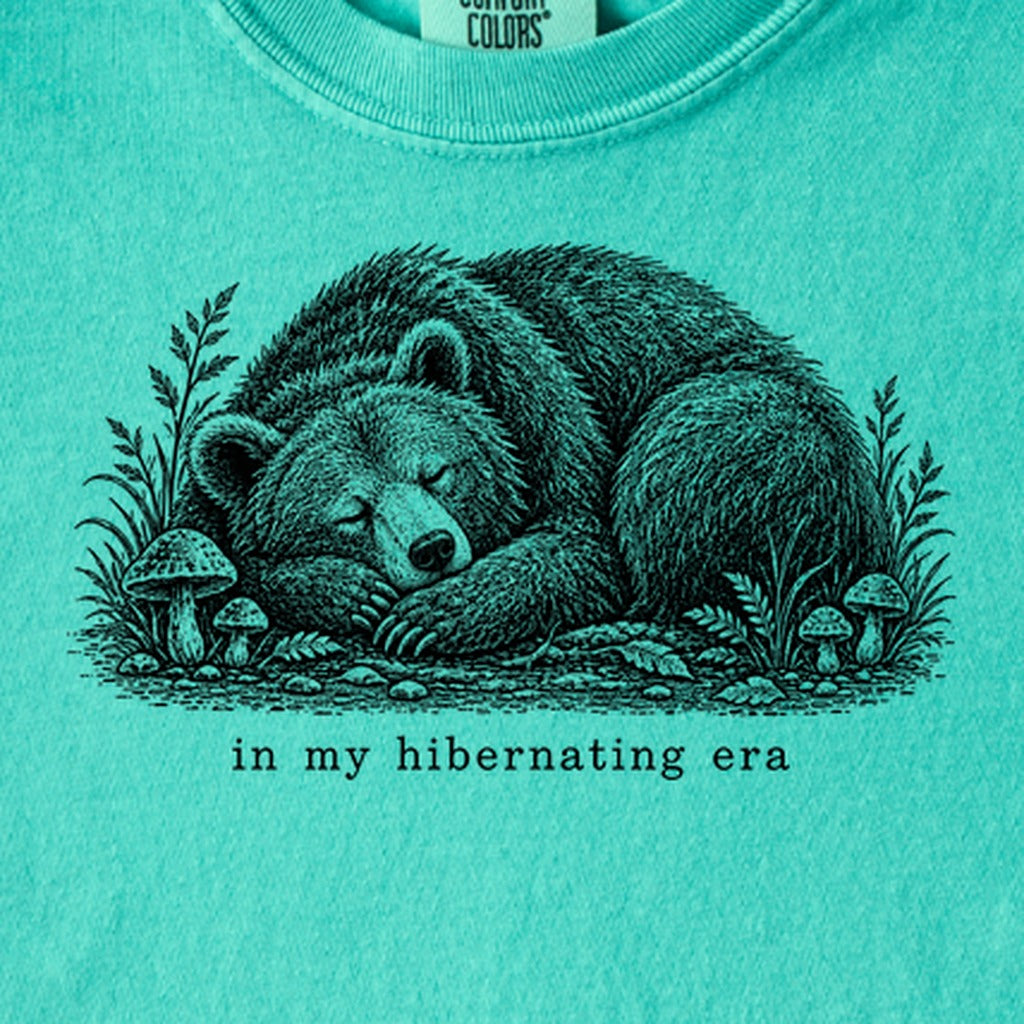 In My Hibernating Era Bear Kids Cotton T-Shirt
