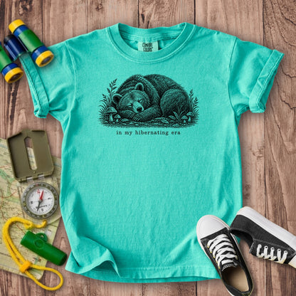 In My Hibernating Era Bear Kids Cotton T-Shirt