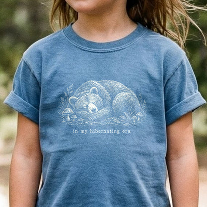 In My Hibernating Era Bear Kids Cotton T-Shirt