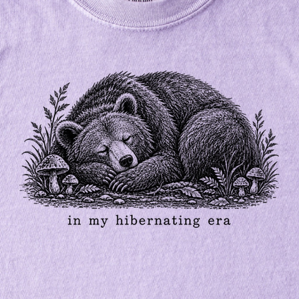 In My Hibernating Era Bear Kids Cotton T-Shirt