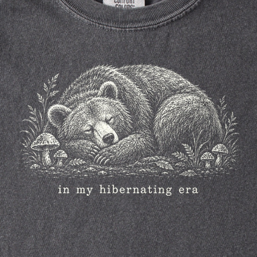 In My Hibernating Era Bear Kids Cotton T-Shirt
